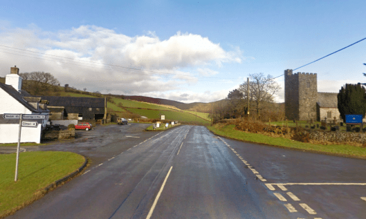 Photo - Church at Llanafon Fawr and church on route Day 2 ISDT 1938 (Google Streetview)