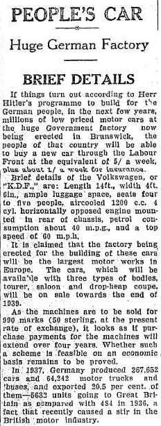 image - scanned article Maitland Daily Mercury, New South Wales 30 July 1938