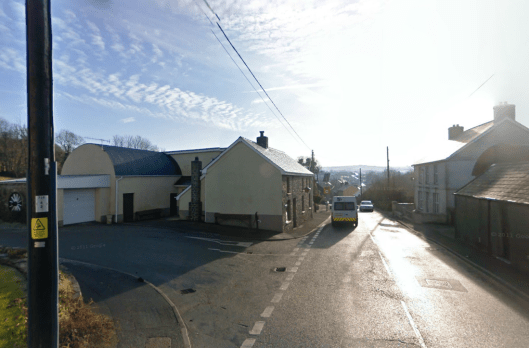 Photo - Pencader checkpoint on route Day 2 ISDT 1938 (Google Streetview)