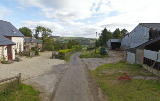 Photo - Pentre Lloegr on route Day 1 ISDT 1938 (Google Streetview)