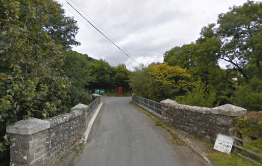 Photo - River bridge at Cregrina on route Day 1 ISDT 1938 (Google Streetview)