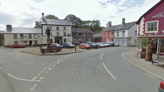 Photo - Tregaron checkpoint on route Day 2 ISDT 1938 (Google Streetview)