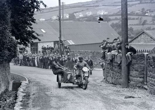 ?-tpt transport motor engine sport competition bike sidecar welsh trial test german team group