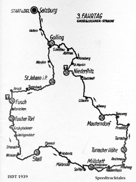 image - route map for Day 3 ISDT 1939 (speedtracktales archive)