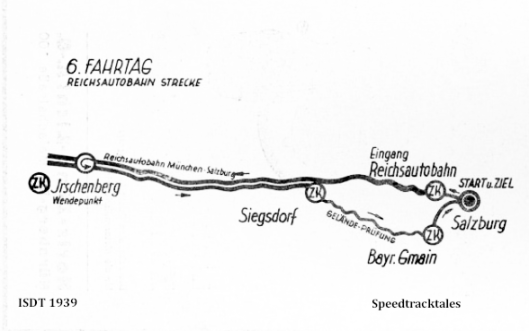 image - route map for Day 6 ISDT 1939 (speedtracktales archive)
