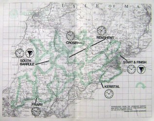 Photo - paper entrants map for day 5 ISDT 1975