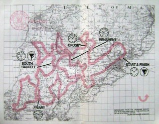 Photo - paper entrants map for day 6 ISDT 1975