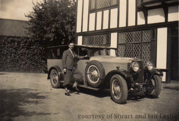 Photo - Photo -Jack Leslie with his Hispano Suisse 1934 (Courtesy Stuart and Ian Leslie Collection)