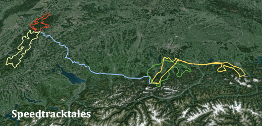 Image - calculated guess of the routes of days 1-5 ISDT 1936