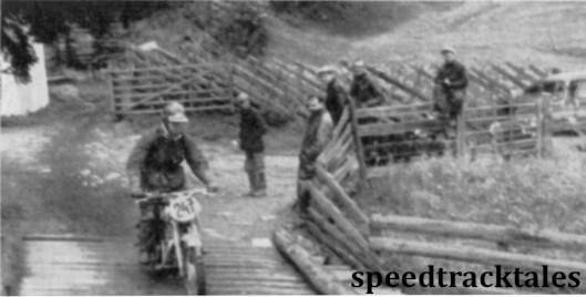 photo - Brian Bonny (350cc Royal Enfield) on the Cross Country Test ISDT  (Speedtracktales archive)