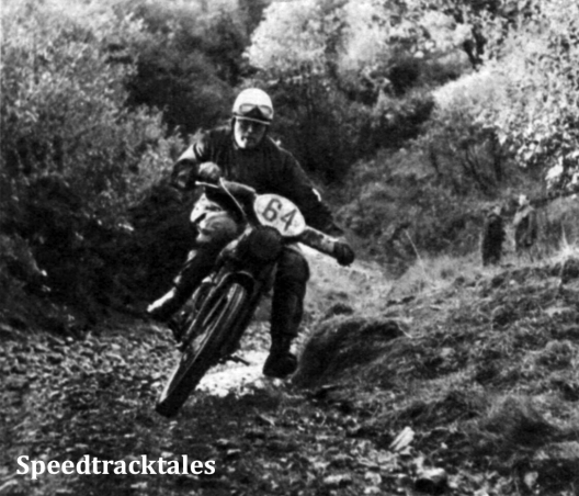 Photo - Witzel in der Gelände-Sonderprüfung des vierten Tages. Auch ihm ISDT 1961 (Speedtracktales Archive)