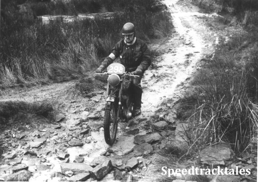 Photo - C.M. 'Bob' Ray - Photo taken by Erwin Jelinek of Vienna ISDT 1954 (Speedtracktales Collection)