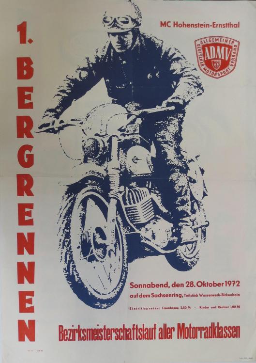Photo - Poster Bergrennen Enduro 1972