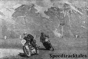 photo - Dusting it up on the Grossglockner Pass. The 