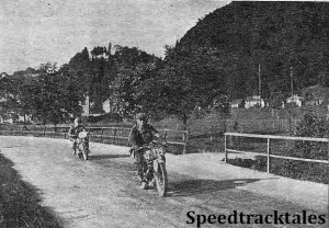 photo - #135 Geo. Rowley (AJS) of our Trophy team followed by H. Kirchberg (DKW) near Salzburg on the first day's run ISDT 1939 (Speedtracktales Archive)