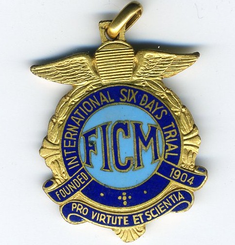 Photo - Gold Medal (front) ISDT 1948