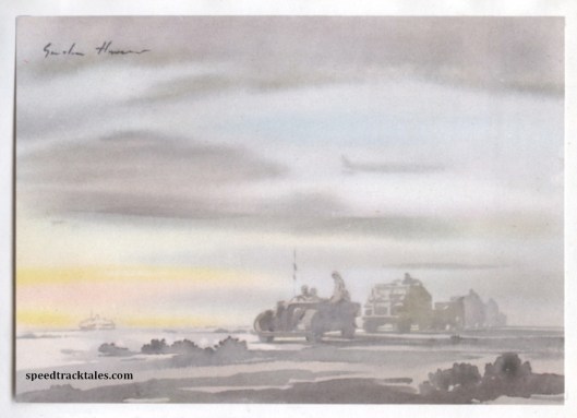 image - the Libyan Desert 1942  (Original Art by Gordon Horner 1915-2006)