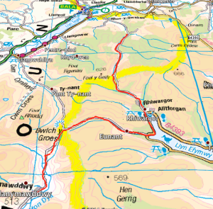 Image - Mapped route as shown in Profile
