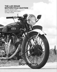 image - cover auction catalogue Bonham's Motorcycle Auction, Bally's Hotel and Casino, Las Vegas 8 January 2015