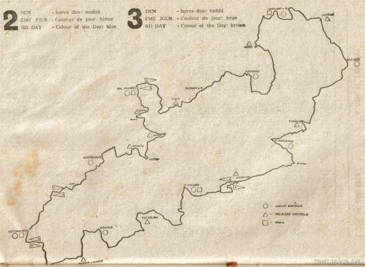 image - programme map of routes days 2 & 3 ISDT 1959