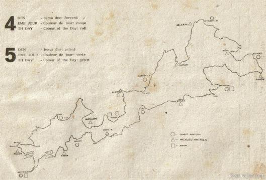 image - programme map of routes days 4 & 5 ISDT 1959