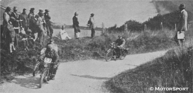 Photo - #57 on Middle Down Hill - first severe hill of the ACU Six Days Trial - ISDT 1925 ( Motorsport)