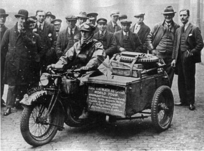 Photo - Stanley T Glanfield and 3.5 hp Rudge