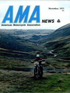 Image - cover Nov 1971 AMA news with review ISDT 1971