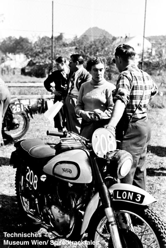 photo - #208 JE Breffitt [LON 3] at event start ISDT 1952 (© Artur Fenzlau/Technisches Museum Wien)