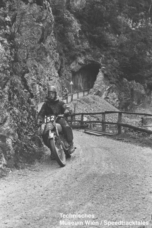 photo - #132 AW Glassbrook DMW 197 on lakeside track ISDT 1952 (© Artur Fenzlau/Technisches Museum Wien)