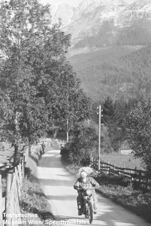 photo - #222 Sgt FW Gamwell [99BD76] on course ISDT 1952 (© Artur Fenzlau/Technisches Museum Wien)